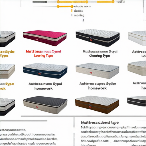 學習床褥的英文用法與功課技巧分享的精美圖片，展示多種床褥樣式及其英文名稱，並附有學習技巧和功課建議，幫助學生提高英語理解能力與實際應用。