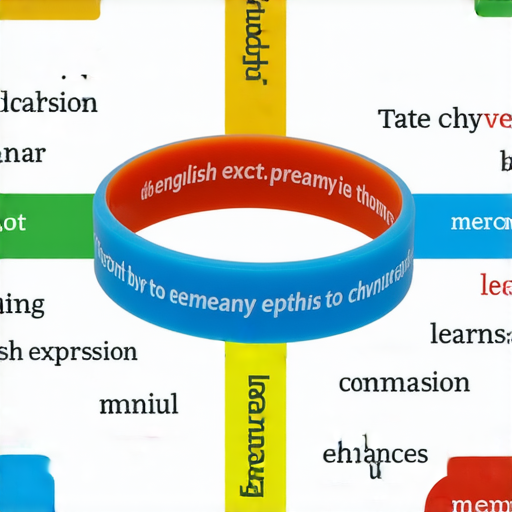 學習手鏈展示多種英文表達技巧，包含實用範例，幫助學習者提升英語溝通能力，圖中可見手鏈設計色彩繽紛，便於記憶和使用。
