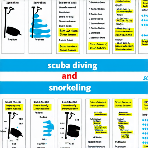 正本和浮潛的英文表達介紹，展示正本和浮潛技巧的插圖，包含安全提醒和裝備建議，幫助學習者有效掌握相關詞彙和操作要點。
