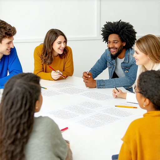 撒嬌與溝通的英文表達技巧分享的圖片，展示多位參與者專注學習英語交流技巧，互動熱烈，強調撒嬌在溝通中的重要性，背景清晰，吸引眼球。