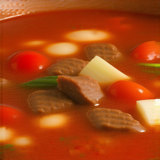 羅宋湯的翻譯及文化背景，呈現濃郁紅色湯品，內含番茄、牛肉及蔬菜，傳遞俄式風味與歷史故事，展示其在中華料理中的影響力與人文意義。