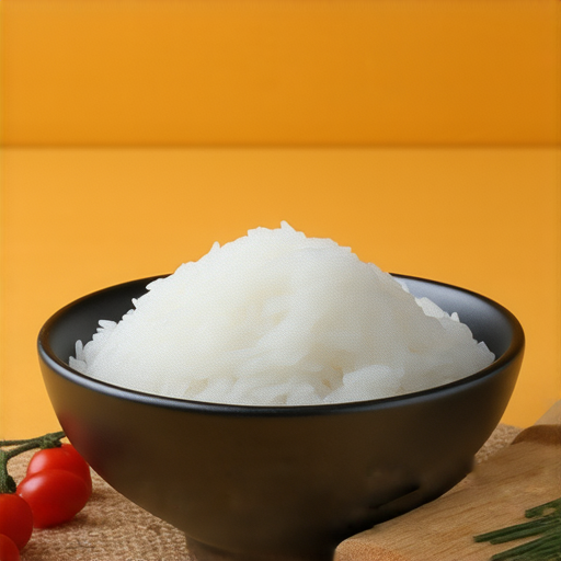 一碗香噴噴的白米，呈現長形狀，周圍有廚具與食材，配以迷語內容，吸引觀者猜測答案。米飯的美味與台灣飲食文化緊密相連，適合用於SEO優化。