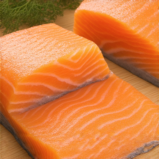 探索三文魚的美味秘密，外籍老師指導學生流利說英文，桌上擺放新鮮的三文魚與生動的學習場景，營造出美味與學習的結合。