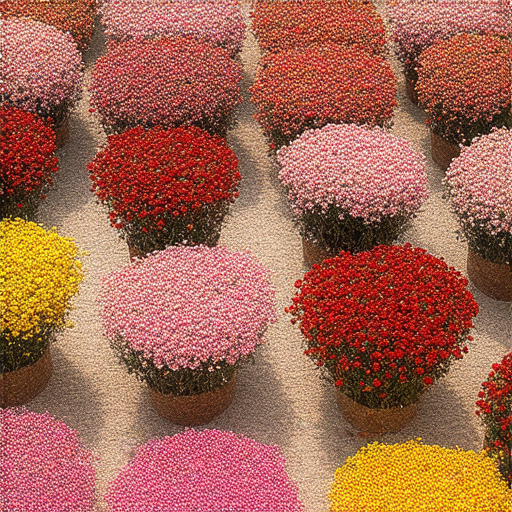 年宵花市的熱鬧場景，各式各樣的鮮花盛開，吸引了眾多遊客參觀，並學習英文來增添春節的豐富內容，帶來春天的氣息和節慶的喜悅。