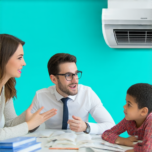 一位外籍老師和學生進行一對一的英語學習，背景有抽氣扇，強調流利表達技巧的提升與掌握抽氣扇英文的重要性。