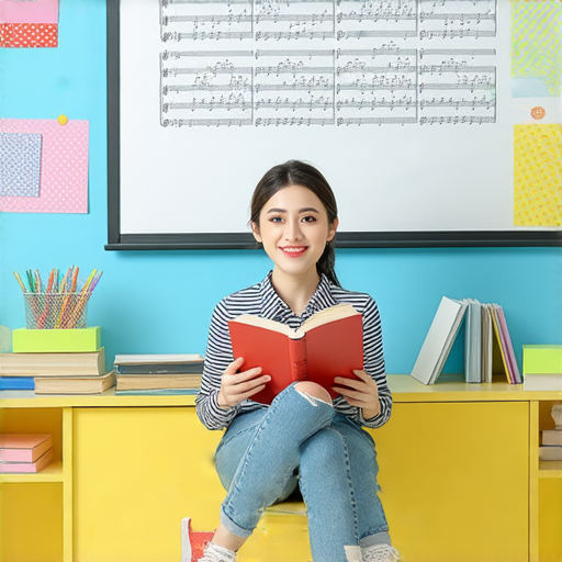 外籍老師一對一教學，提升英文實力，學生專注學習最新英文歌與潮流，享受互動式學習體驗，展現活潑教學環境，促進語言學習效率。