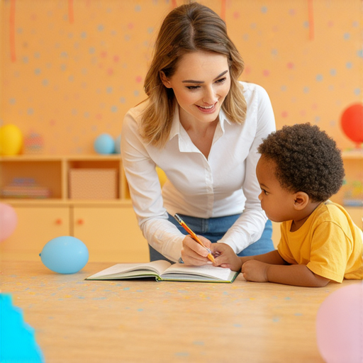一對一外籍老師在課堂上與學生互動，學生專注學習英語，背景為充滿活力的嘉年華主題裝飾，體現探索嘉年華的英文魅力，以及輕鬆掌握英語的學習氛圍。