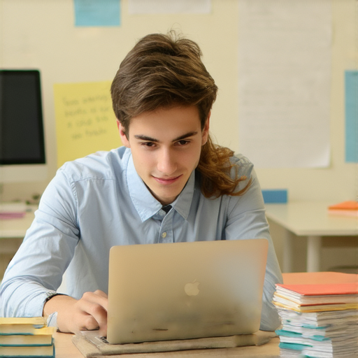 提升打字速度與英文能力的外籍老師一對一教學，學員在課堂上專注學習，透過實戰練習成為英文高手，展現自信交流的場景。