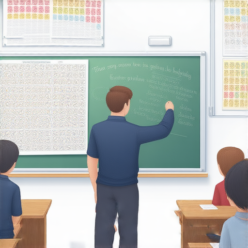 打破語言障礙的教學場景，展示外籍老師與學生一對一指導，旁邊有遊戲術語的英文資料，強調學習過程中提升英文能力的重要性，意在探索英語學習的新途徑。