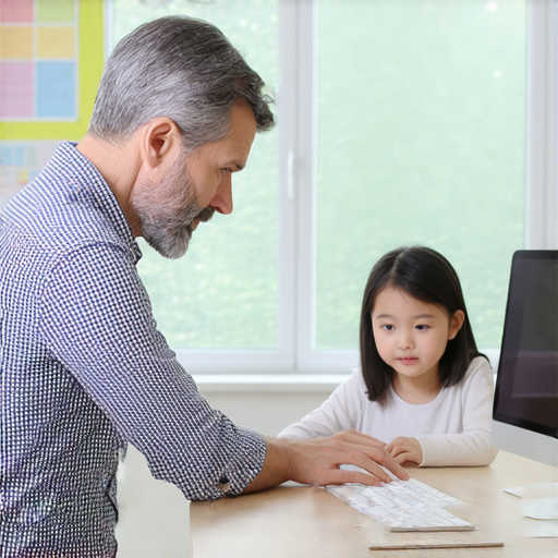 外籍英文老師一對一教學，幫助學生快速學會打字技巧，提升打字速度與準確率，輕鬆成為打字高手的學習情境。