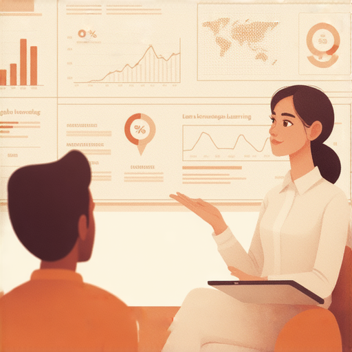 小額貸款專題圖片，一對一外籍老師正在指導學生進行正確英文表達，背景展示小額貸款的相關資訊，探索英文學習與貸款知識的結合。