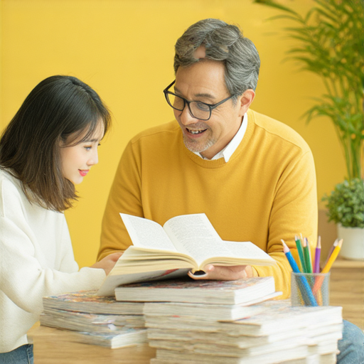 一對一外籍老師教學情境，學生集中學習翻譯新聞和祝福語，創造良好的學習氛圍，Unlock Your English Potential，提升英語能力。