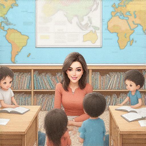 解密飛機、小姐與小學英語學習秘訣的圖片，展示外籍老師指導學生提升英文能力的場景，鼓勵家長和學生一起探索學習新方法。