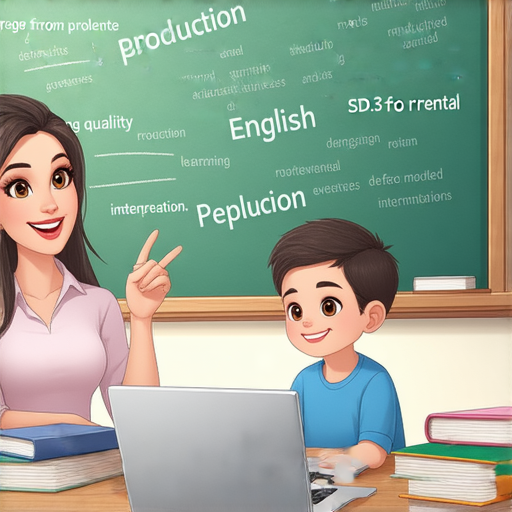 掌握英語關鍵詞，展示外籍老師與學員進行一對一教學的場景，強調從出產到出租的英語學習過程，鼓勵立即啟動英語之旅。