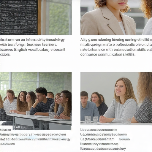 掌握商業英文詞彙，與外籍老師一對一學習，提升商業溝通能力的廣告圖片，邀請學習者立即報名，注重實用性和互動性。