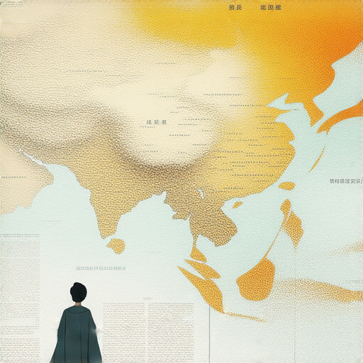 深度探索中國的英文用法圖片，包括地圖、俗語與外籍老師的教學情境，展示學習中英文互動的過程，吸引學習者提高語言能力的視覺素材