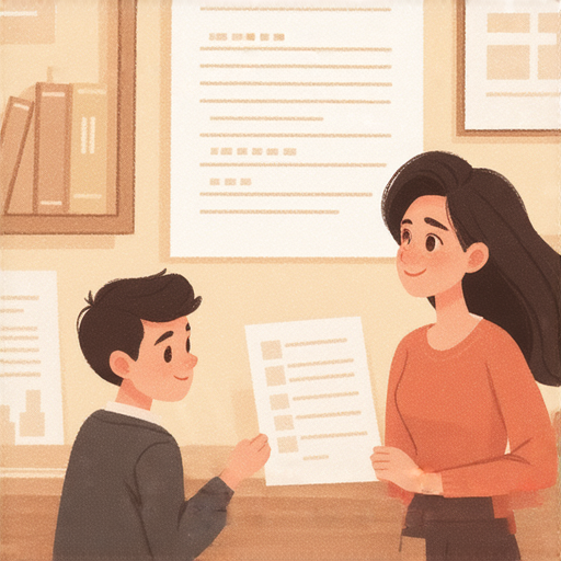 探索澱粉英文知識的圖片，顯示外籍老師與學生進行一對一學習，學生專注地向老師提問，背景含有相關教材，強調好奇心和學習的重要性。