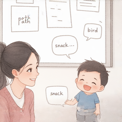 一對一外籍老師教學，學生輕鬆學習英文，小路、小鳥和小食等詞彙變得容易掌握，提升英文能力，立即探索學習的樂趣與效果。