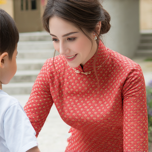 探索中式文化魅力的外籍老師與學生一對一學習英文，畫面中展示中山和中庭等中式元素，強調中式文化與語言學習的結合，適合對文化與語言感興趣的學習者。