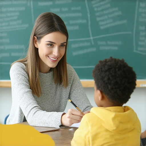 外籍老師一對一教學場景，學生專注學習如何用英文表達美好願望，歡樂的學習氛圍，展示祝福您快來探索的邀請，提升英文溝通技巧。