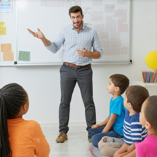 外籍老師與學生互動學習英語，展示精彩的英文單字解鎖課程，鼓勵探索新知識，提升英語能力，體驗生動的學習氛圍。