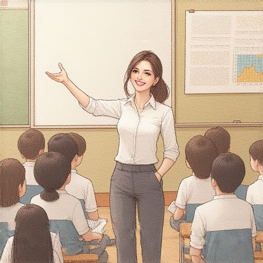 外籍老師在教室裡指導學生，學生專心聆聽，場面活潑熱鬧，展現學習英語的熱情，渴望成為校內外英文流利高手，體現外籍老師的專業指導。