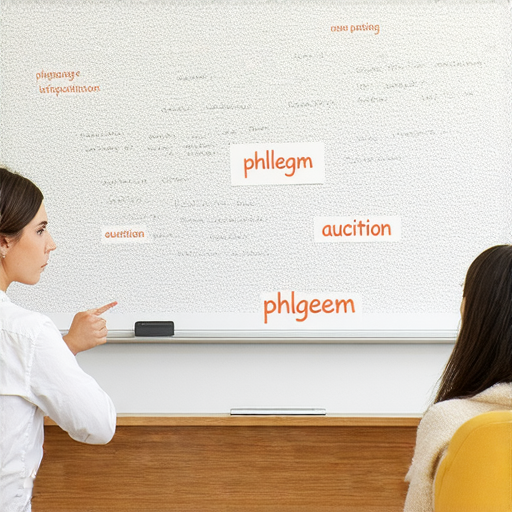 外籍老師一對一教學場景，學生專注學習英語關鍵詞，從拍痰到拍賣會，開啟語言新世界，提升英語能力，預約學習機會。