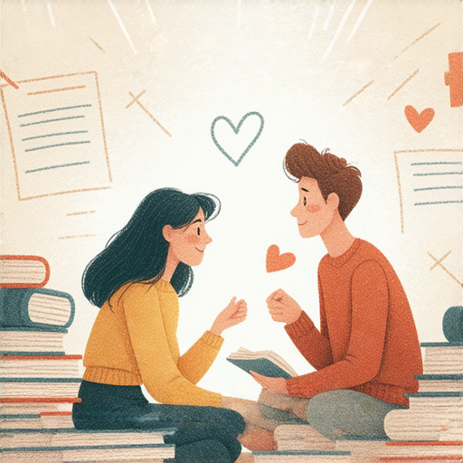 穩定交往的英文表達教學圖片，展示人際關係的閱讀技巧，學習如何用正確方式理解與表達情感，增進彼此的理解與聯繫。