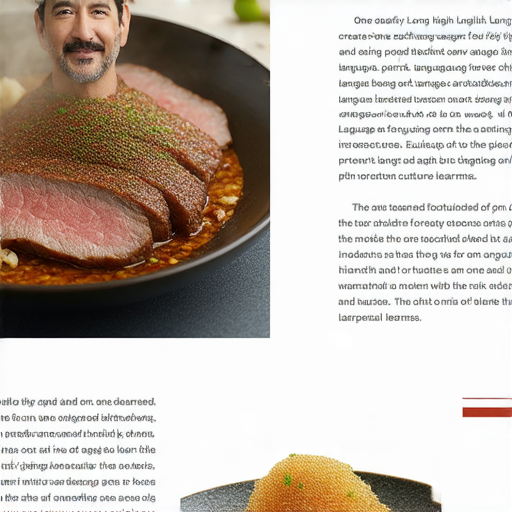 探索英文之美的廣告圖片，展示梁朝偉與梅菜蒸肉餅，強調一對一外籍老師教學的優勢，吸引學習者參加。