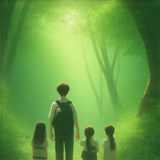 外籍老師帶領學生探索森林之美，學習與自然相關的關鍵單字，學生們在綠意盎然的環境中，感受生態的奇妙與知識的樂趣。