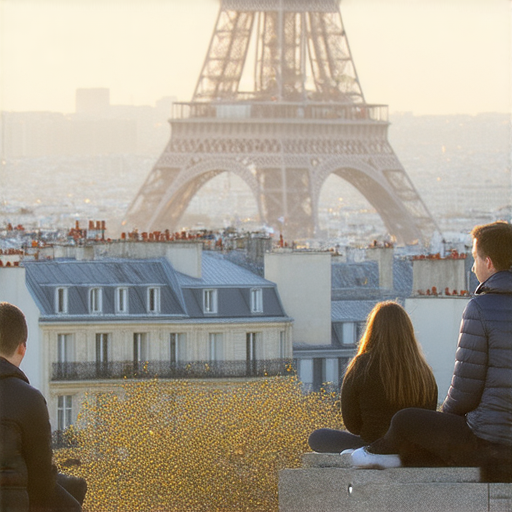 從巴黎鐵塔到市中心的風景，展示外籍老師一對一英文教學，探索語言新境界的學習體驗，提升英文能力，適合各類學習者，立刻預約，抓住機會。