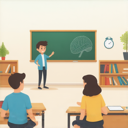 交叉感染與神經調節主題的圖片，表現出學生在一對一外籍英文課程中互動，強調提升英文交流技能的重要性，適合對醫學與語言學習有興趣的人士。