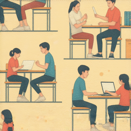 解密勞字系列的圖片，展示外籍老師與學生互動學習英文，強調輕鬆學習的氛圍，讓學習者探索全新英文學習視野，掌握勞字的多重意義。