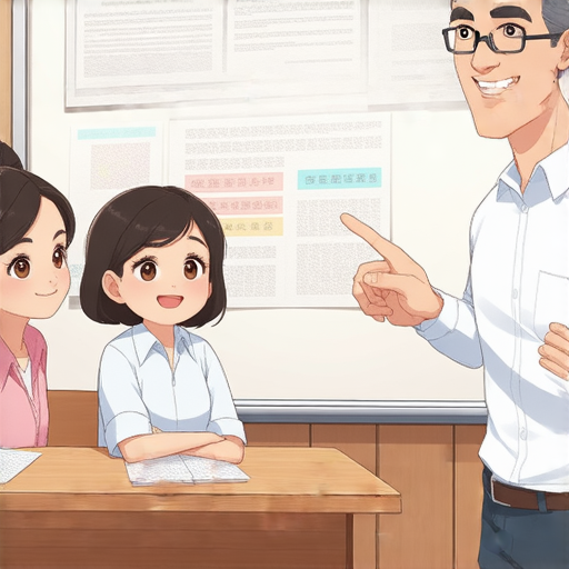 首次接觸英文的學生與外籍老師一對一學習，探索三人稱用法及責任保險知識，互動討論，提升語言能力與理解力。