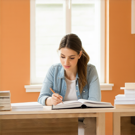 接續英語學習之旅的外籍老師一對一教學場景，學員專注互動提升英語能力，課桌上有筆記本和筆，展現學習熱情與成長。