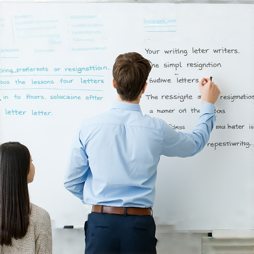 探索簡單辭職信寫作技巧的圖片，專業外籍英文老師一對一教學，幫助提升辭職信的表達與職場轉變的信心，適合職場人士學習使用。