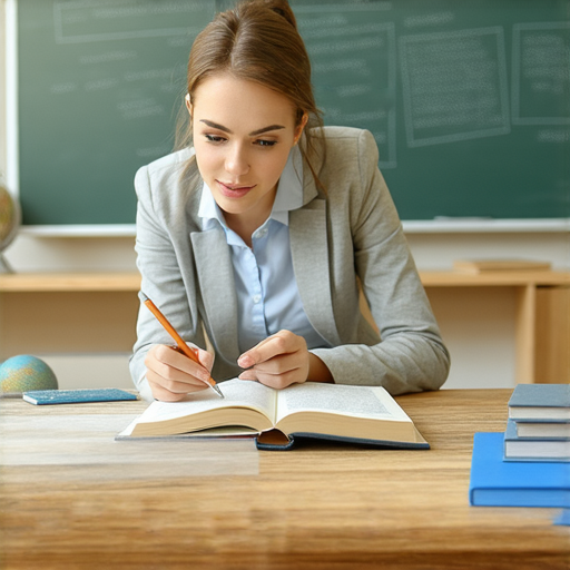 外籍老師一對一教學場景，學生專注學習英文，學習教材與筆記本顯示提升英文流利度的重要性，立即掌握英文從接觸到控制，實現自然表達。