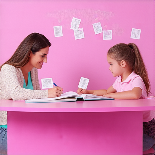 粉系列英文全攻略圖片，外籍老師教學場景，學生專注學習流行詞彙，展現一對一學習體驗，強調實用與互動，適合想提升英語能力的學習者。