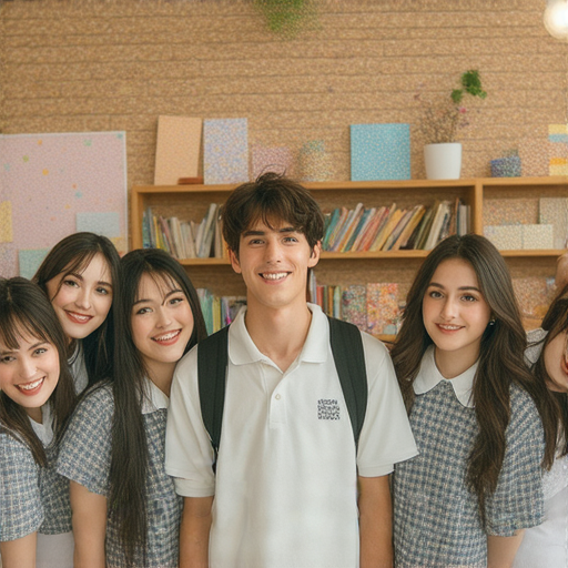 大學宿舍生活及畢業典禮的學生互動場景，展示一對一外籍老師輔導的英語技巧，學生們積極學習提升英語能力，探索大學生活的不同面貌。