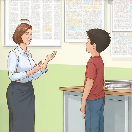 一對一外籍英文老師在教室中與學生互動，專注於英語學習，探討歡迎與專業術語，輕鬆掌握英語的學習場景，展現專業與親切的教學氛圍。