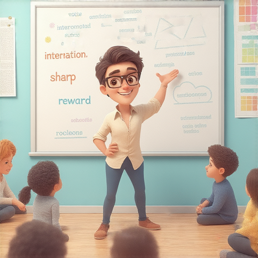 揭開英文神秘面紗的學習場景，外籍老師正指導學員理解犀利與犒賞等關鍵詞，促進一對一的英文提升，營造互動學習氛圍。