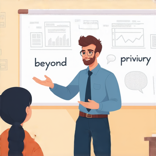 外籍老師一對一教學中，學生專注學習英文溝通技巧，掌握以外、以往、以後等關鍵表達，提升語言能力，增強自信，開展流利對話的精彩場景。