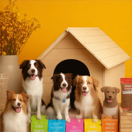 探索狗狗世界的圖像，包括狗屋、各種類型的狗糧，外籍英文老師與狗狗互動，帶來專業的知識和示範，讓愛狗人士更深入了解狗狗的需求與生活。