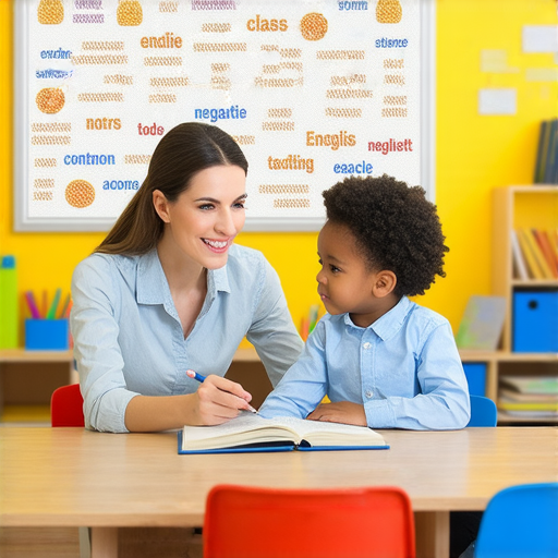 掌握英語單詞從糖果到糟糕的圖片，展示外籍老師一對一教學的場景，強調提高英語能力的重要性，吸引學習者立即預約課程學習。