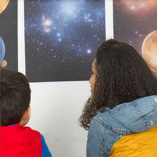 天文奇觀與天氣變化的學習場景，學生在探索宇宙奧秘，學習如何掌握氣象知識，一對一英語教學，提升對天文與氣象的理解。