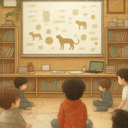 外籍英文老師帶領學生探索獵奇世界，從獵豹的生態特徵到玄學的奧秘，激發學習興趣，開啟新知識領域的旅程，促進文化交流與探索。