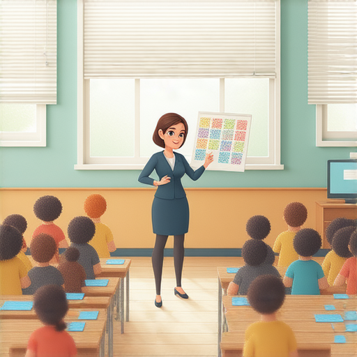 外籍老師在教室中教授學生如何掌握英文佈局與位置，學生積極參與學習，教具與筆記本在桌面上，立即報名開啟你的學習之旅，提升英文能力。