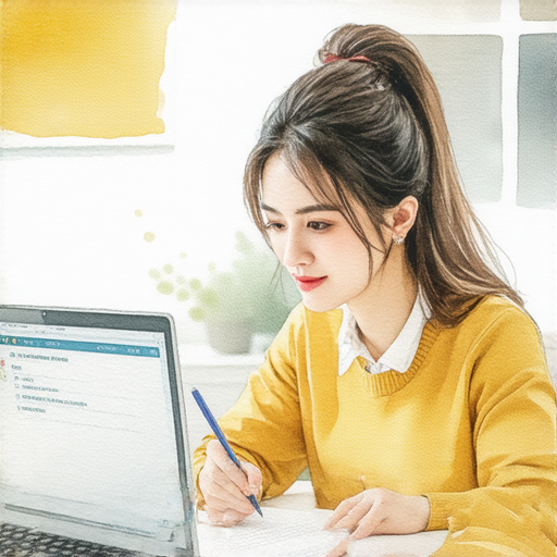 一位外籍老師與學生進行一對一的英文教學，桌上擺放著筆記本和支票，表達學習英文提升溝通力的主題，吸引學生探索精準英文的學習方式。