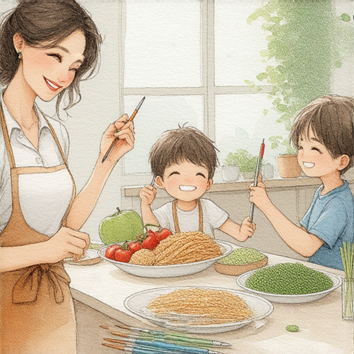 外籍英文老師帶領學員探索素描和素食的魅力，展示藝術創作與健康飲食的結合，吸引人注目的課程畫面，展現學習的樂趣與創意。