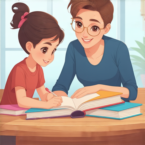 一位學生與外籍老師進行一對一英語學習，周圍環繞著學習資料和書籍，彰顯提升語言技能的重要性，從結算到結論，學會英文絕招。